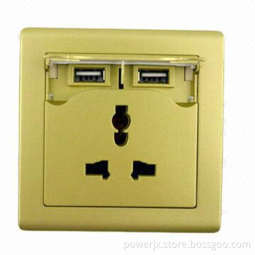 Multi-plug socket with USB plug socket